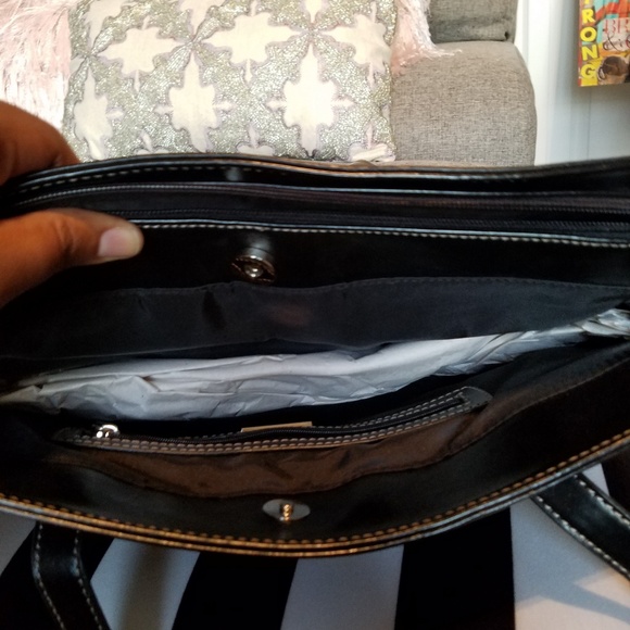 NWT Giani Bernini Glazed Tote Bag w/ Wallet - Picture 7 of 8